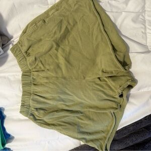 Aerie Sage Green Relaxed Shorts